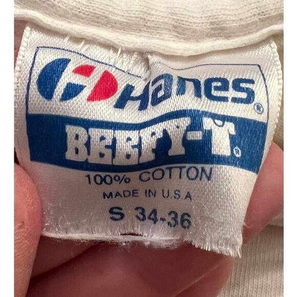 VTG 80s Single Stitch SPRINT CAR RACING Tiny Tee Double Side Cris Eash S Neon - Picture 5 of 8